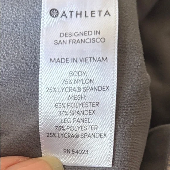 Athleta Grey and White Leggings - Picture 3 of 4